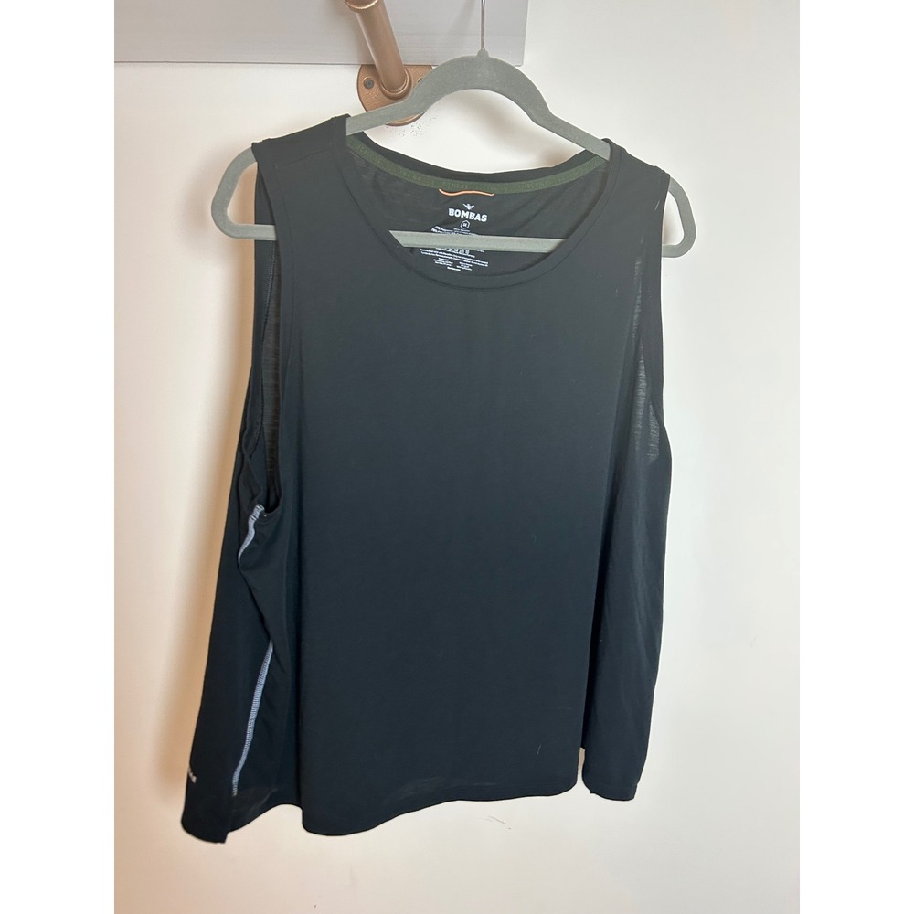 BOMBAS Womens Bee Better Tank Top Black‎ Size 1X Athletic Fit